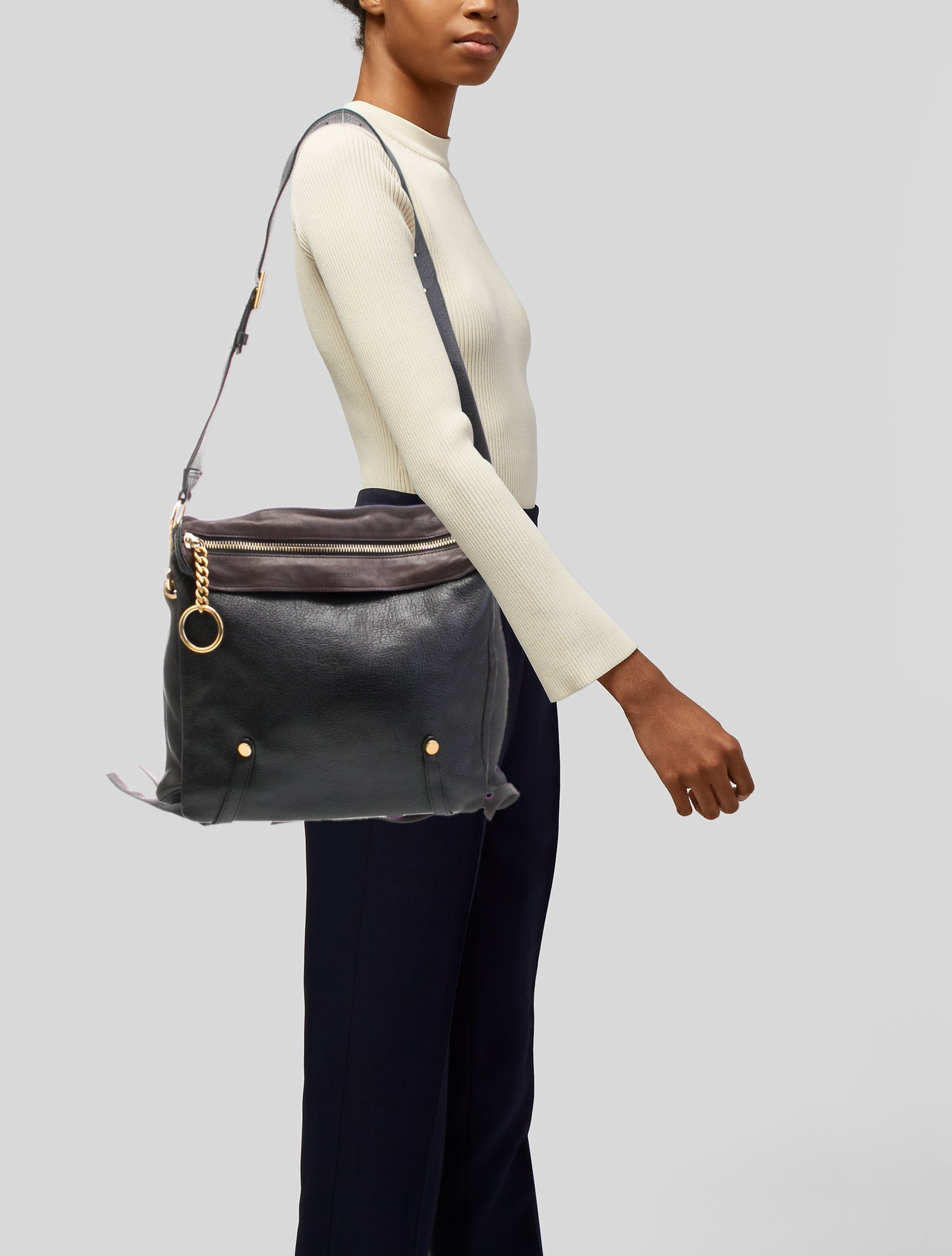 Jimmy Choo Leather Shoulder Bag