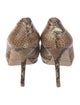 Jimmy Choo Embossed Leather Animal Print Pumps