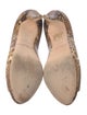 Jimmy Choo Embossed Leather Animal Print Pumps