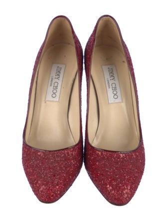 Jimmy Choo Glitter Glitter Accents Pumps