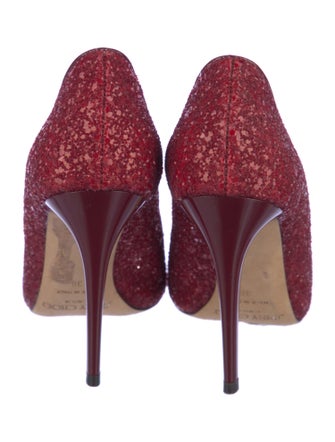 Jimmy Choo Glitter Glitter Accents Pumps