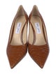 Jimmy Choo Embossed Leather Animal Print Pumps