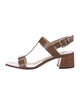 Jimmy Choo Leather T-Strap Sandals