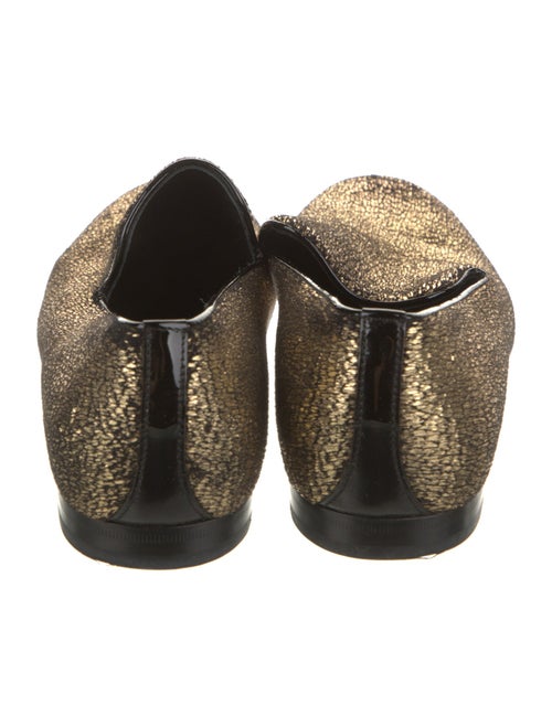 Jimmy Choo Suede Glitter Accents Loafers