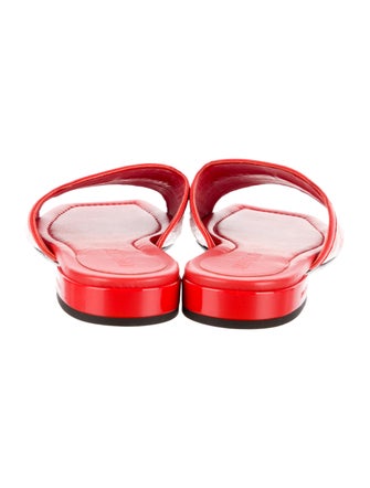 Jimmy Choo Leather Printed Slides