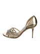 Jimmy Choo Patent Leather Cutout Accent Sandals