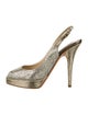 Jimmy Choo Glitter Slingback Pumps
