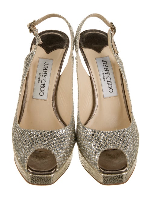 Jimmy Choo Glitter Slingback Pumps