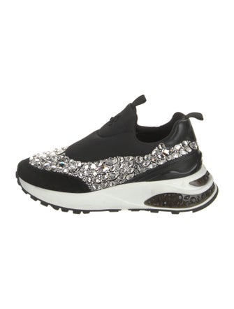 Jimmy Choo Neoprene Colorblock Pattern Sneakers