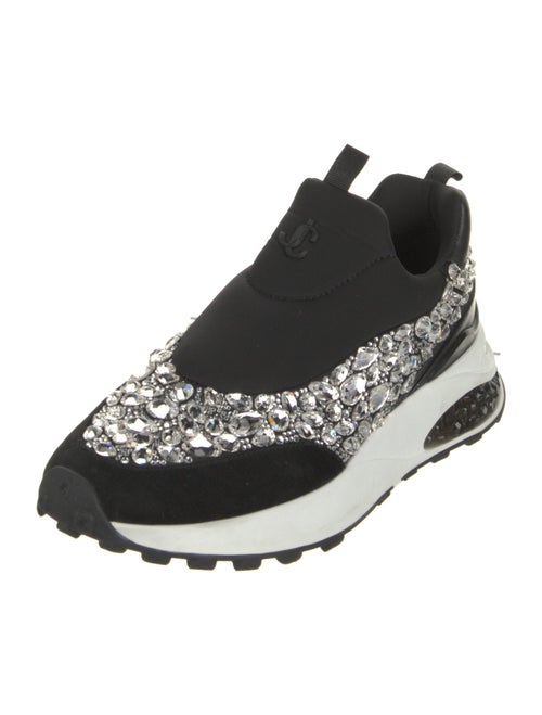 Jimmy Choo Neoprene Colorblock Pattern Sneakers
