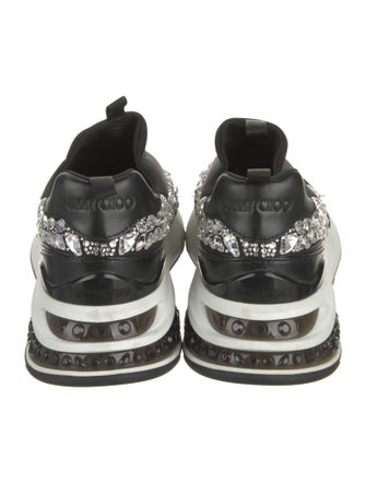 Jimmy Choo Neoprene Colorblock Pattern Sneakers