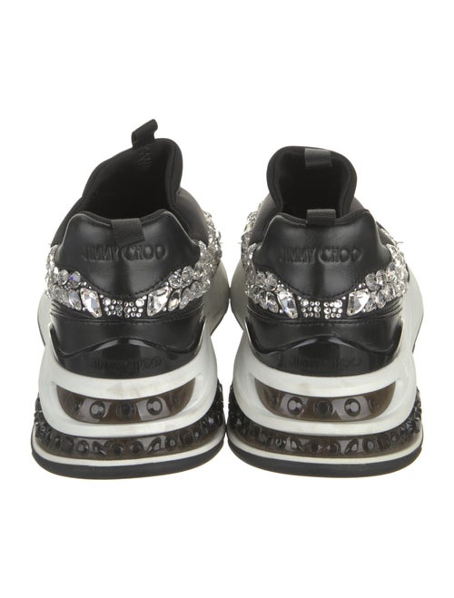 Jimmy Choo Neoprene Colorblock Pattern Sneakers