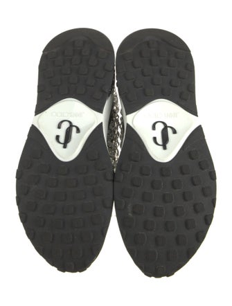 Jimmy Choo Neoprene Colorblock Pattern Sneakers