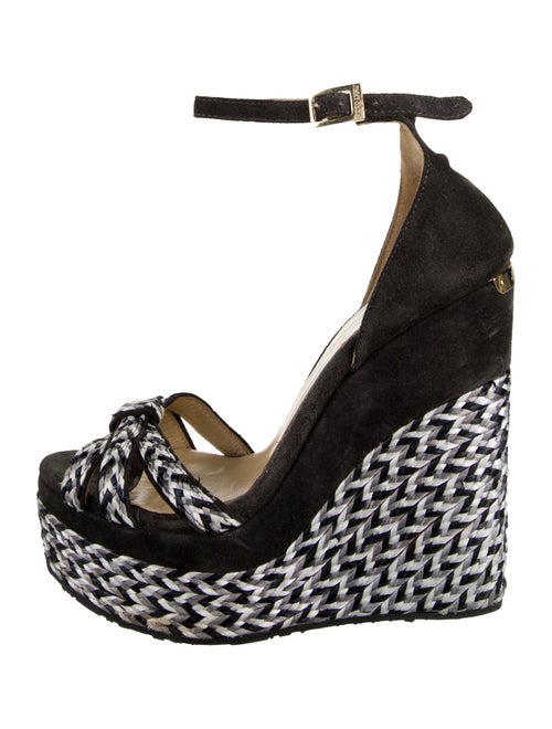 Jimmy Choo Suede Printed Sandals
