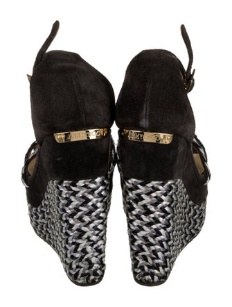 Jimmy Choo Suede Printed Sandals