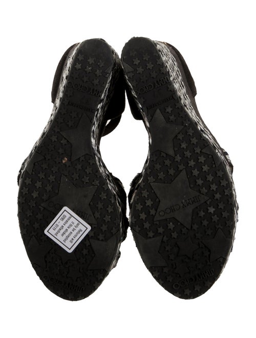 Jimmy Choo Suede Printed Sandals