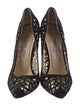 Jimmy Choo Suede Lasercut Accents Pumps
