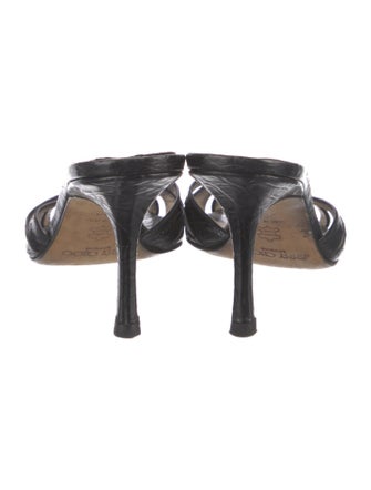 Jimmy Choo Leather Slides