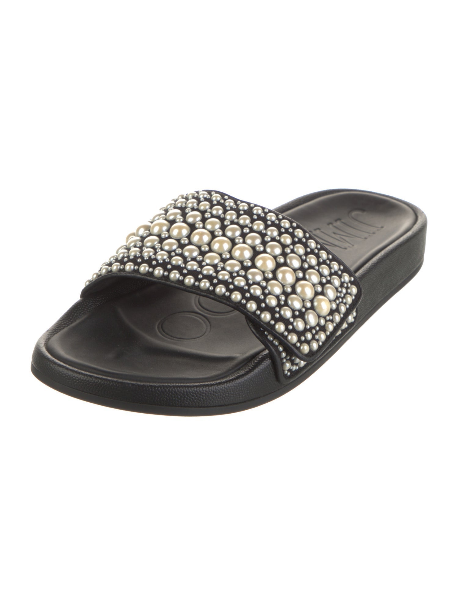 Jimmy Choo Leather Printed Slides