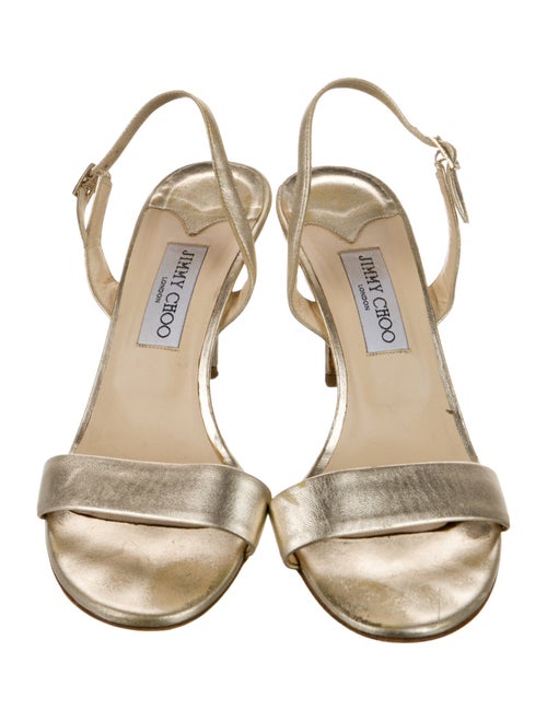 Jimmy Choo Leather Slingback Sandals