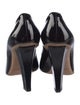 Jimmy Choo Patent Leather Cutout Accent Pumps