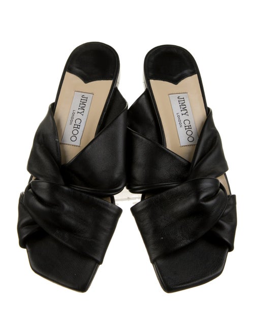 Jimmy Choo Leather Slides