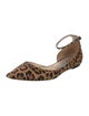 Jimmy Choo Ponyhair Animal Print D'Orsay Flats