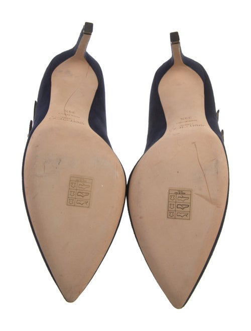 Jimmy Choo Suede Crystal Embellishments Pumps