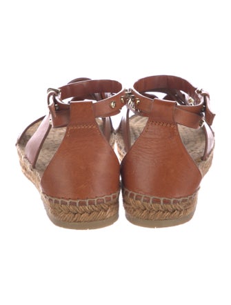 Jimmy Choo Leather Studded Accents Espadrilles