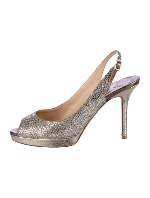 Jimmy Choo Glitter Slingback Pumps
