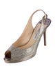 Jimmy Choo Glitter Slingback Pumps