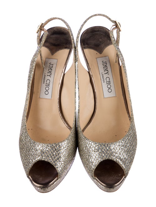 Jimmy Choo Glitter Slingback Pumps