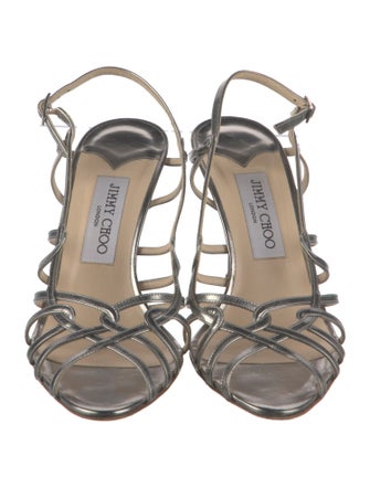 Jimmy Choo Leather Slingback Sandals