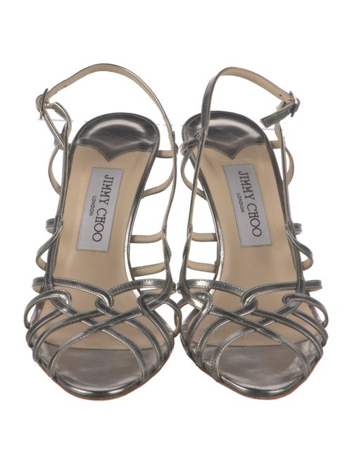 Jimmy Choo Leather Slingback Sandals