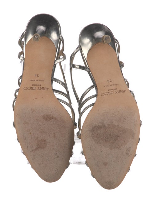 Jimmy Choo Leather Slingback Sandals