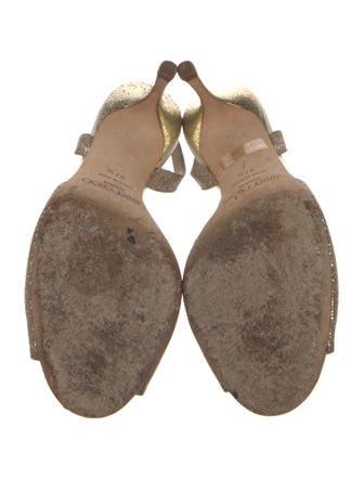 Jimmy Choo Glitter Sequin Embellishments Slingback Pumps