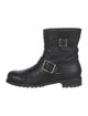 Jimmy Choo Leather Moto Boots