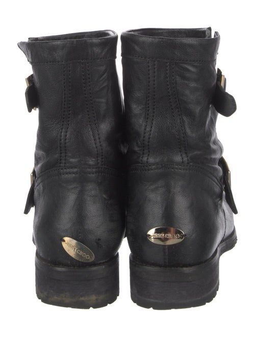 Jimmy Choo Leather Moto Boots