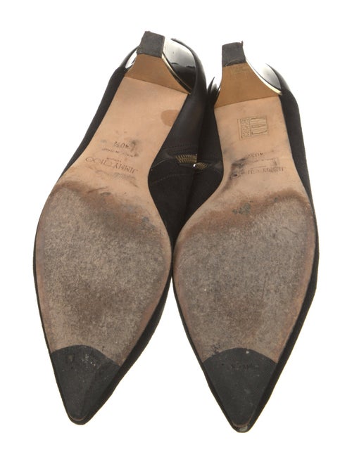 Jimmy Choo Suede Leather Trim Embellishment Boots