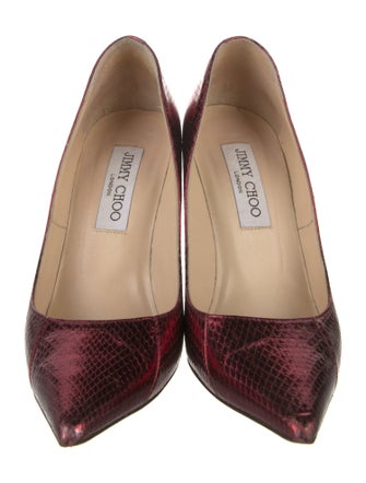 Jimmy Choo Embossed Leather Pumps