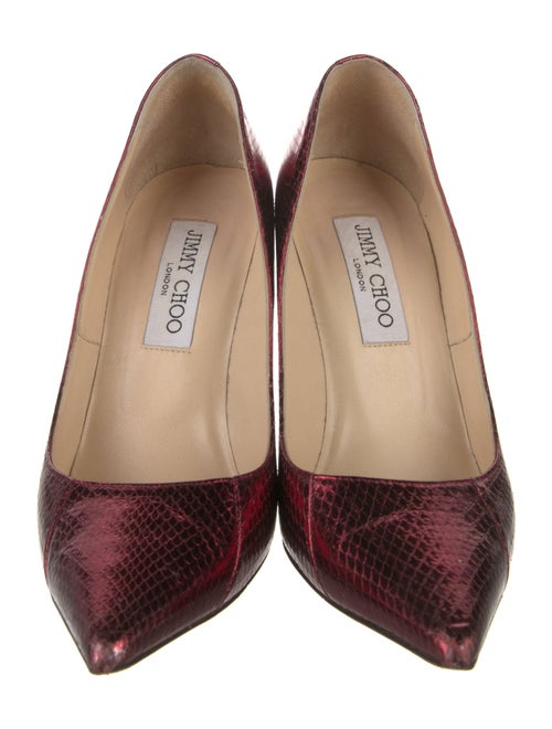 Jimmy Choo Embossed Leather Pumps