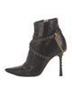 Jimmy Choo Leather Chain-Link Accents Boots