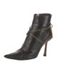 Jimmy Choo Leather Chain-Link Accents Boots