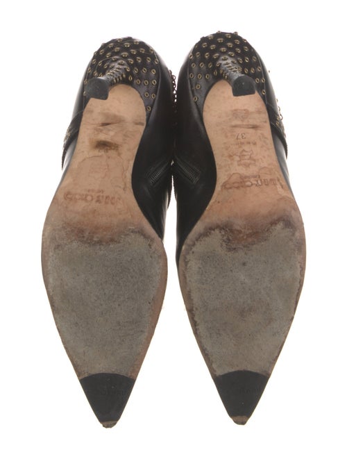 Jimmy Choo Leather Chain-Link Accents Boots