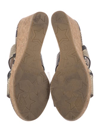 Jimmy Choo Leather Animal Print Espadrilles