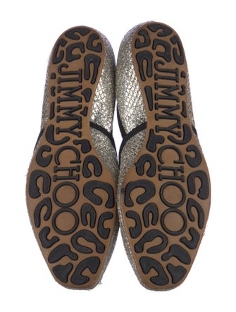 Jimmy Choo Glitter Animal Print D'Orsay Flats