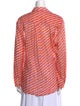 Jimmy Choo Printed Long Sleeve Button-Up Top