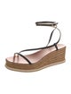 Jimmy Choo Leather Braided Accents Espadrilles