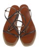 Jimmy Choo Leather Braided Accents Espadrilles