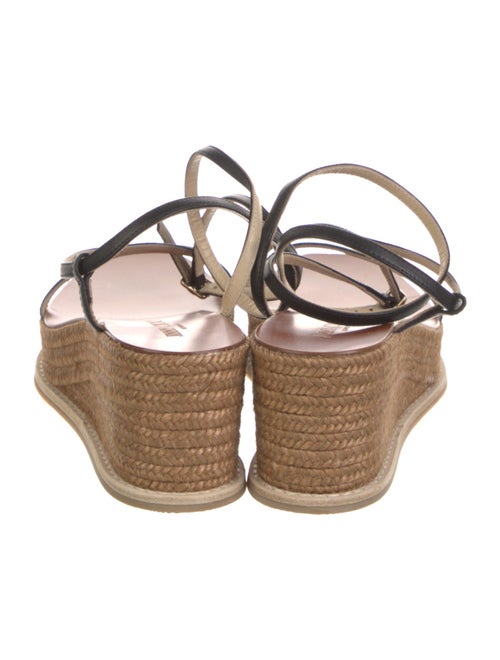 Jimmy Choo Leather Braided Accents Espadrilles